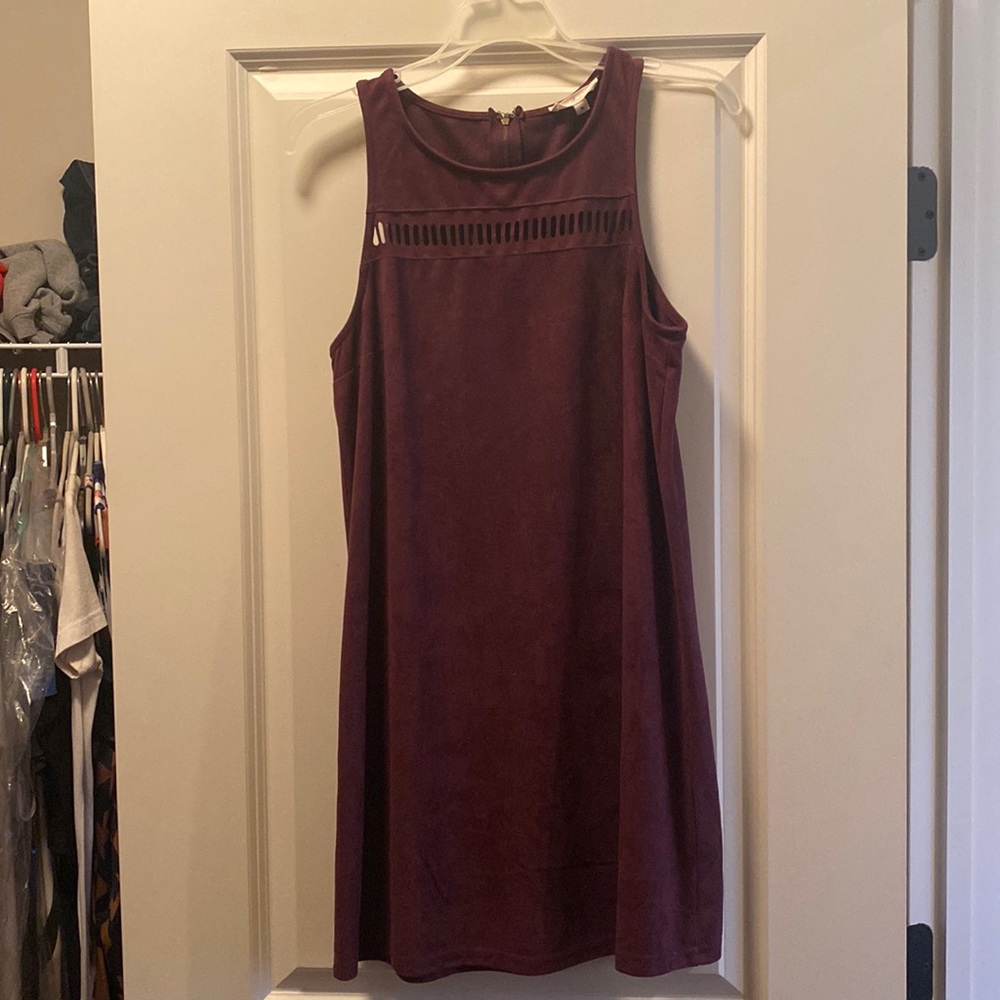 Blue spero merlot velvet dress